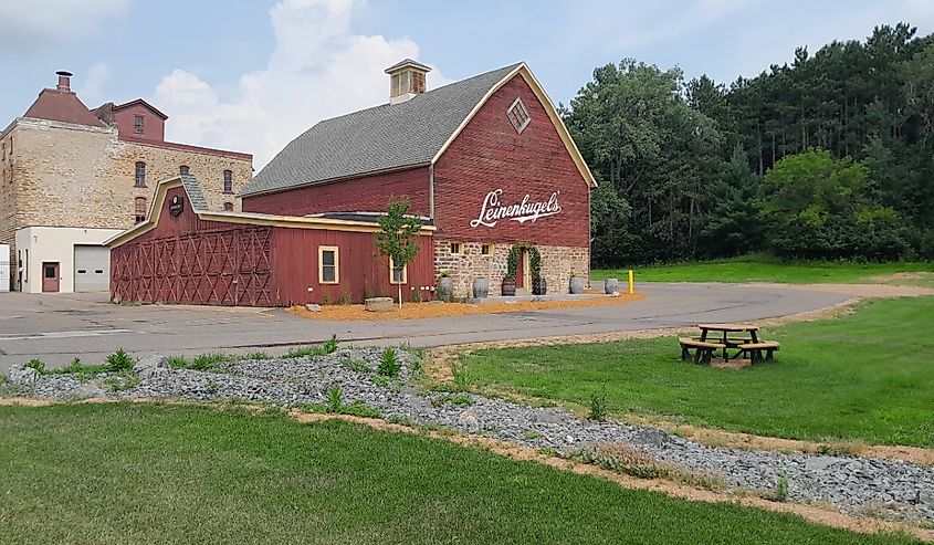 Leinenkugels Brewery during a facility ground tour in Chippewa Falls, Wisconsin.