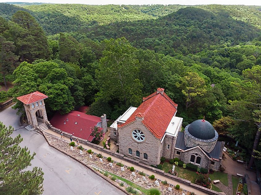 A church in Eureka Springs, Arkansas.