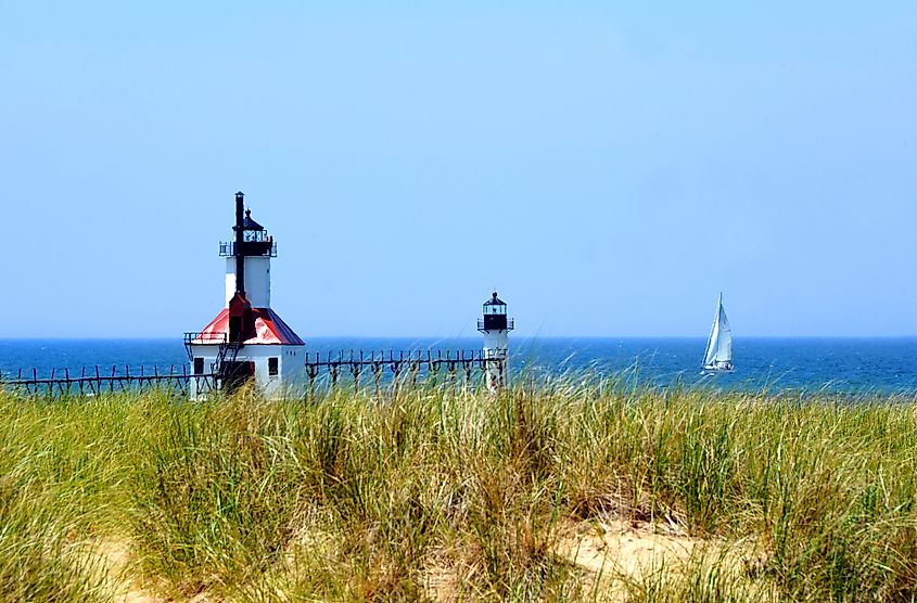 The marina at Traverse City, Michigan.