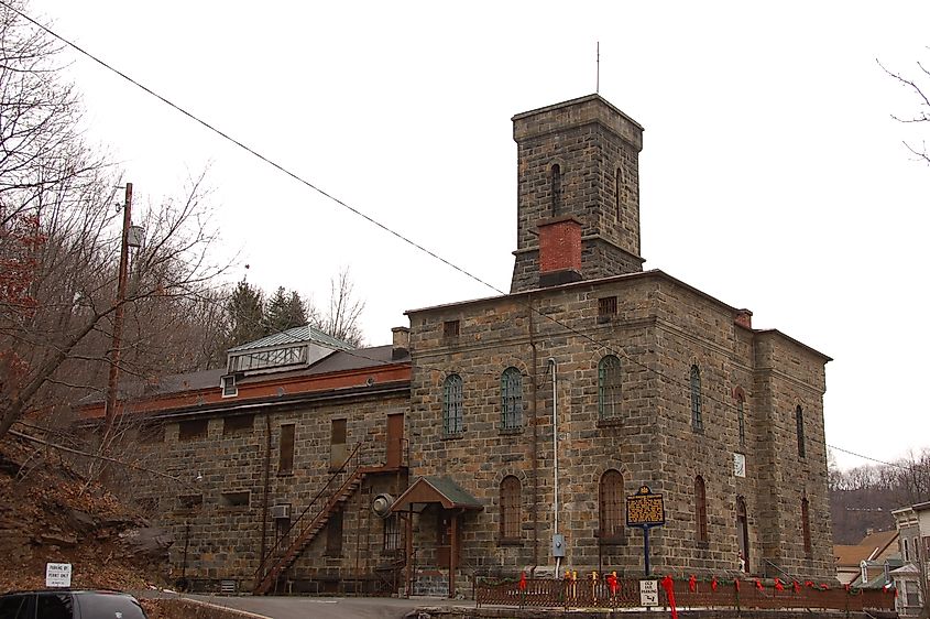 The Old Jail (formerly Carbon County Prison) in Jim Thorpe, Pennsylvania. 