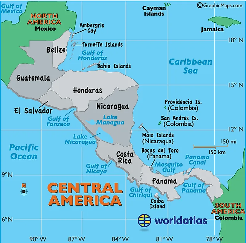 Central America Map Central America Map South America Map Central