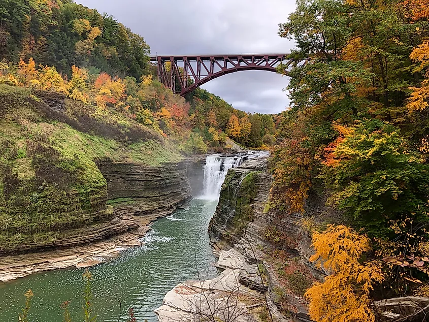 Letchworth State Park, New York, in fall.