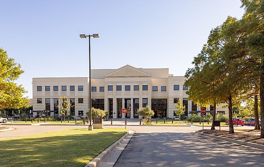 The courthouse green in Denton, Maryland.