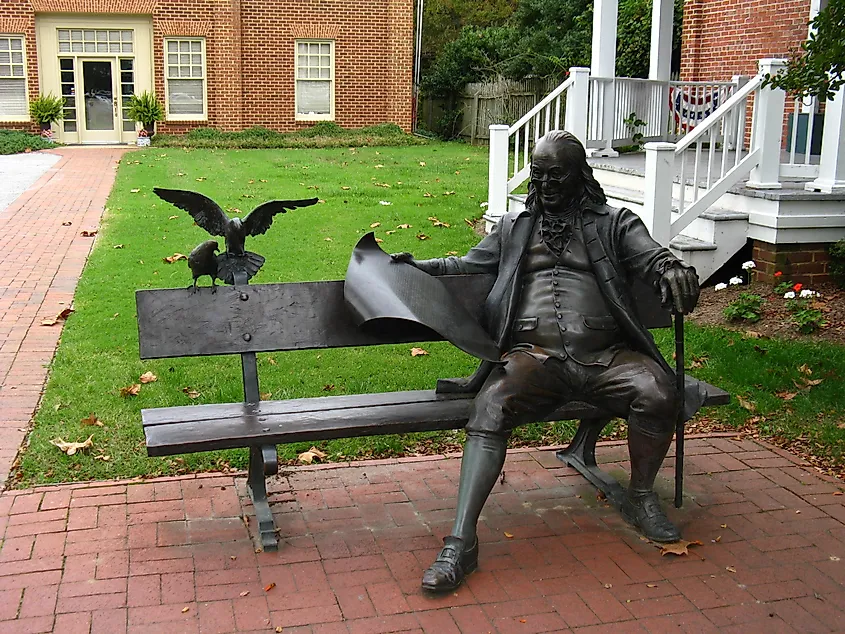 Downtown artwork in Smithfield, Virginia.