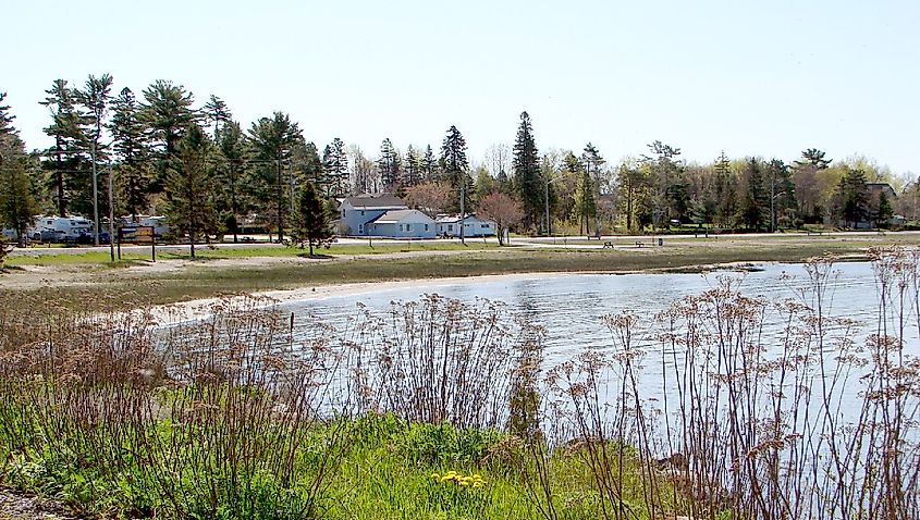 Waterfront homes in Thessalon, Ontario, Canada