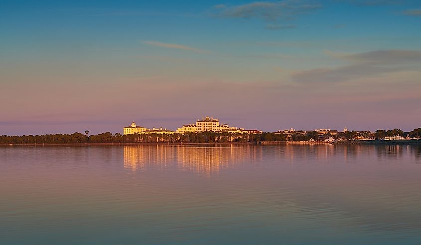 Sandestin Resort Florida at dusk