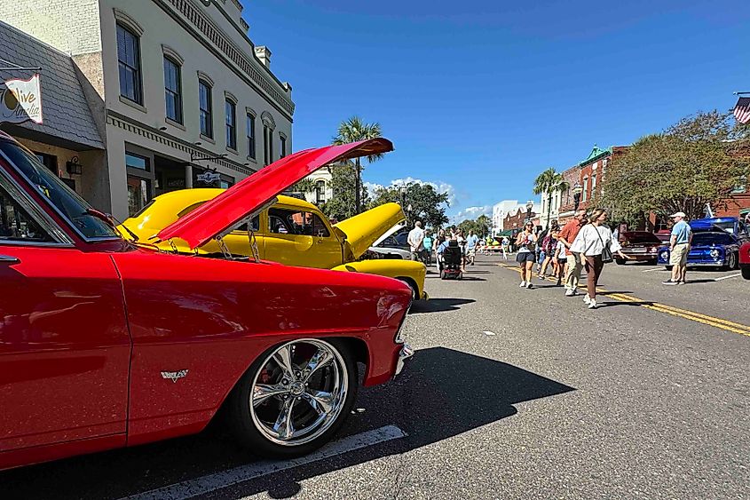 Main Street in Fernandino Beach, Florida.