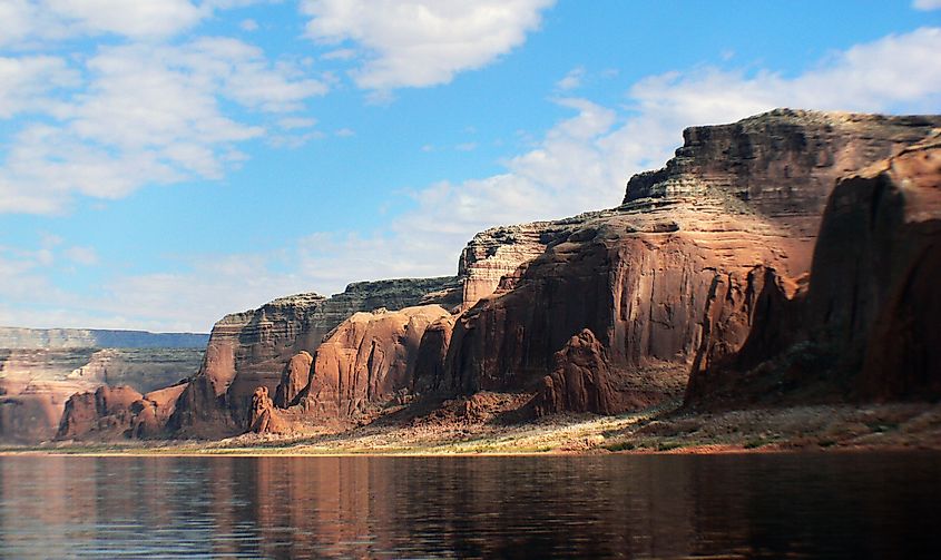 Glen Canyon National Recreation Area and Lake Powell in Utah.