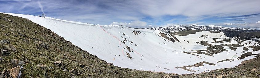 Beartooth Basin Summer Ski Area in June
