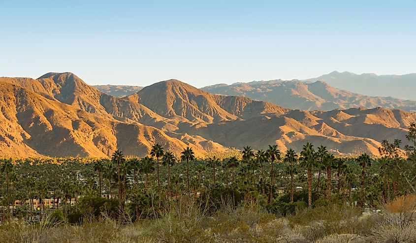 View on the valley with the city of Palm Springs in the background