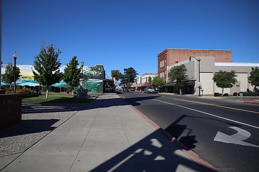 Street view in Red Bluff, California