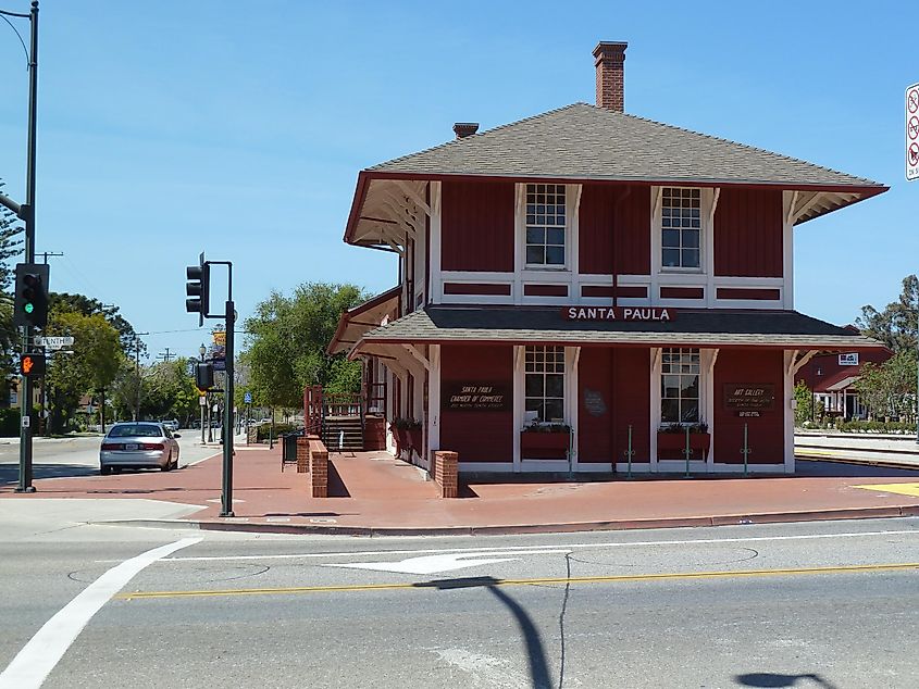 Train Depot Art Center in Santa Paula