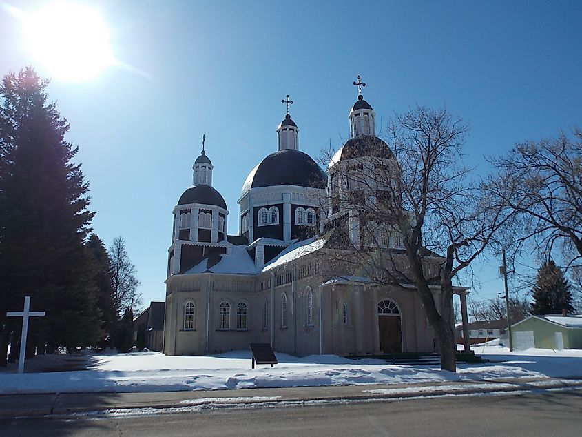 Ukrainian Catholic Church of the Resurrection National Historic Site of Canada in Dauphin.