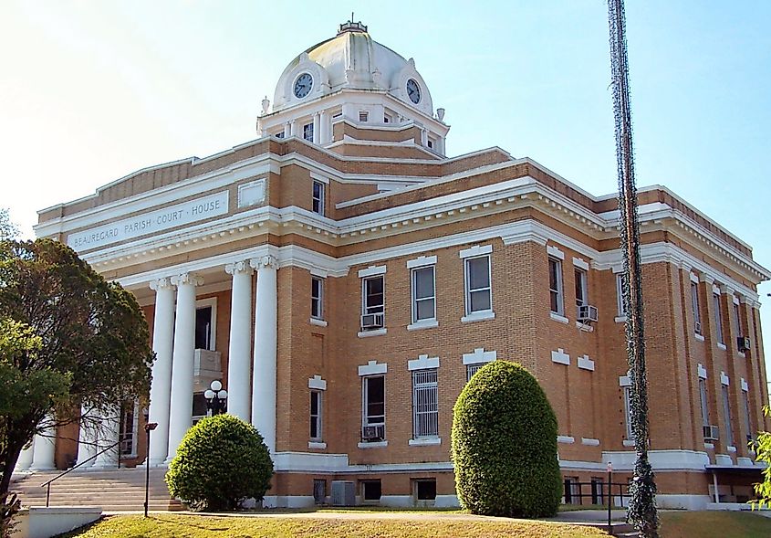 deridder, louisiana. Beauregard Parish Courthouse