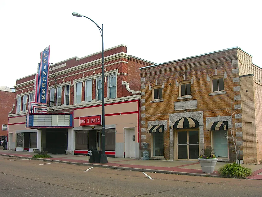 Downtown Columbus, Mississippi.