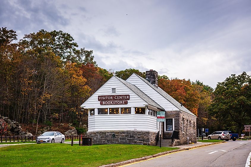 The Palisades Parkway Visitor Center and Bookstore in Tomkins Cove, New York.
