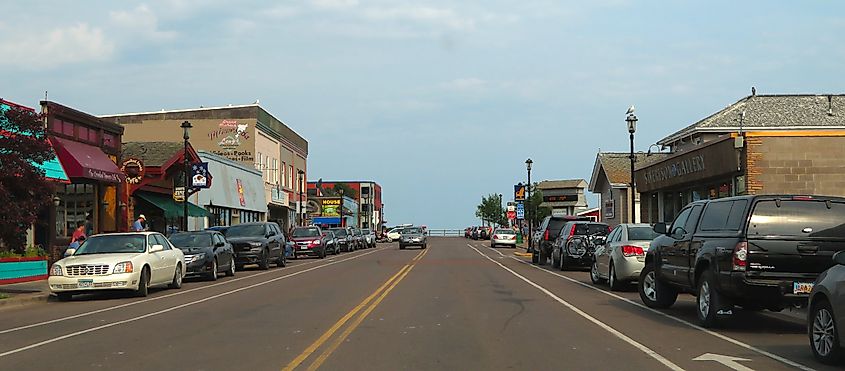 Main Street in Grand Marais, Minnesota