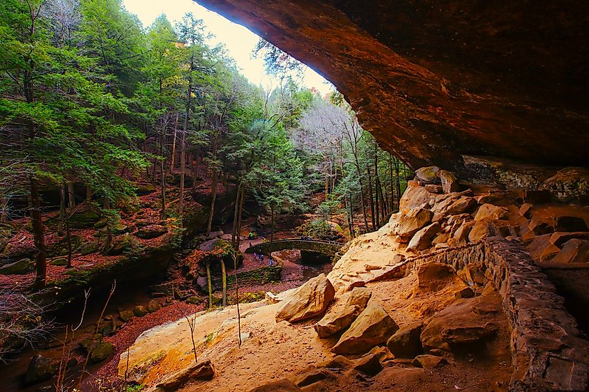 Old Man’s Cave Loop at Hocking Hills