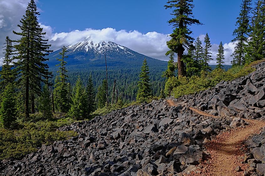 Mount McLoughlin, Oregon from scenic section of Pacific Crest Trail