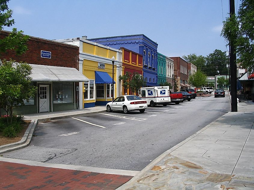 Street view in Conyers, Georgia