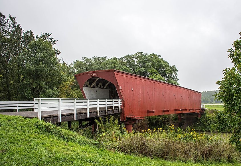 The historic Hogback covered Bridge, Winterset, Iowa
