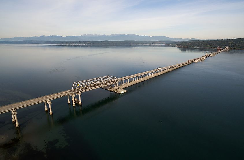 Hood Canal Bridge Puget Sound Shoreline