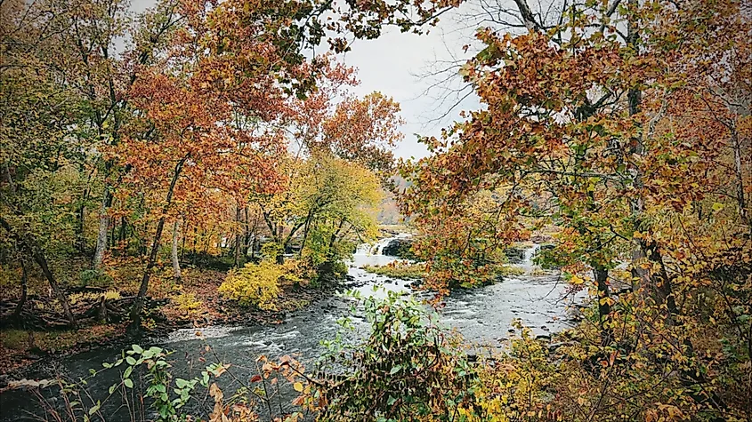 Sandstone Falls in Hinton, West Virginia.