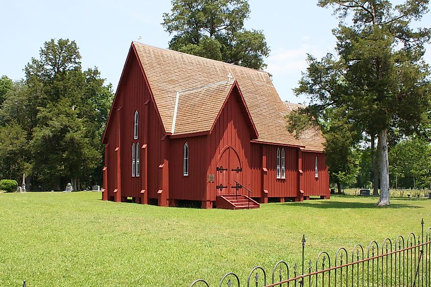 St. Andrew's Episcopal Church in Prairieville, Alabama.