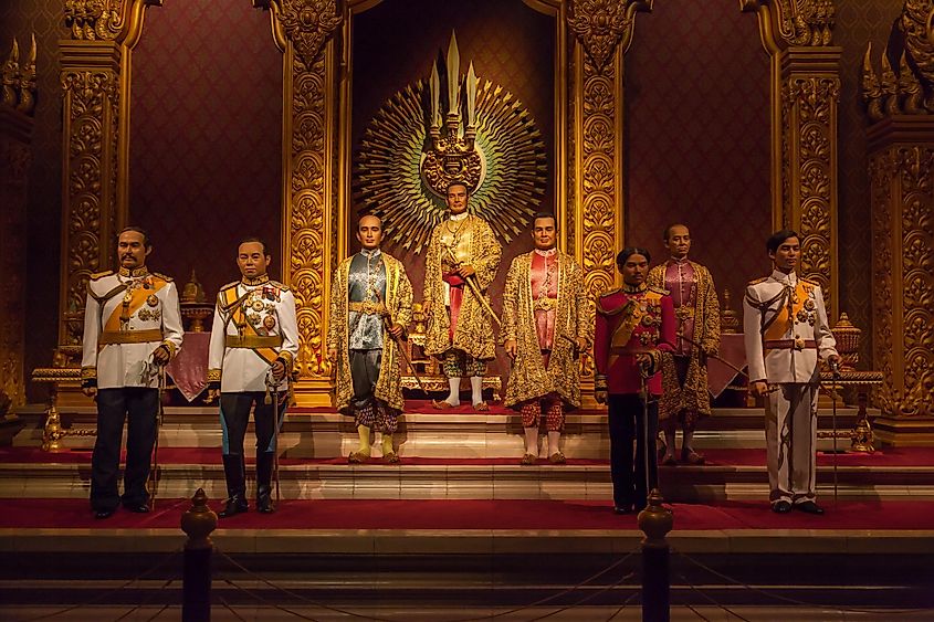The Royal Images of Chakri Dynasty Kings of Thailand 