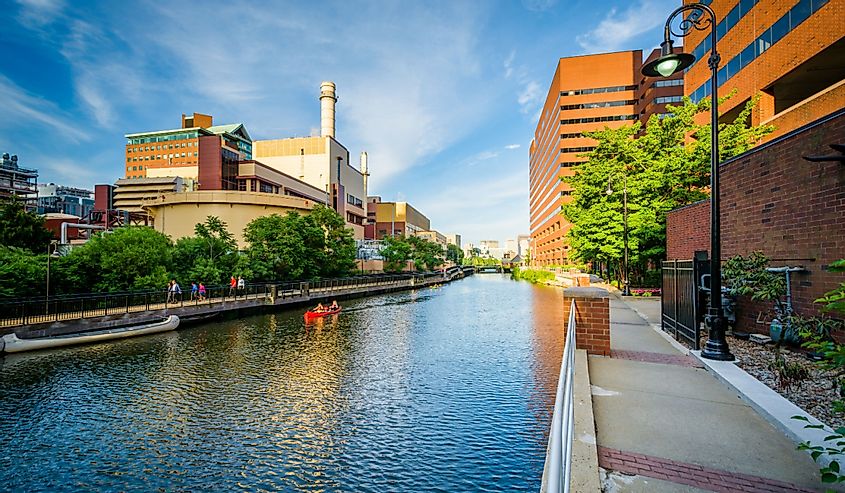 The Broad Canal in Cambridge, Massachusetts.