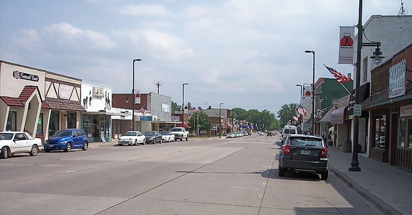 Union Street in Mora, Minnesota