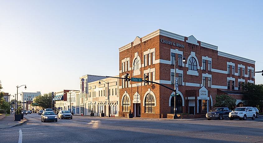 The old business district on Main Street in Dothan