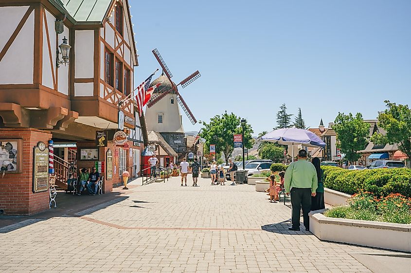 Danish architecture in Solvang, California, via HannaTor / Shutterstock.com