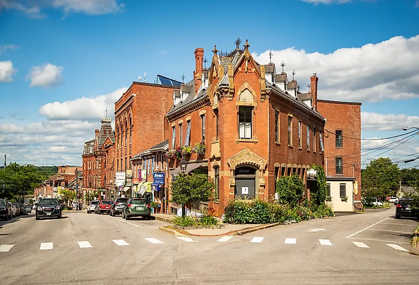 Downtown in Belfast, Maine