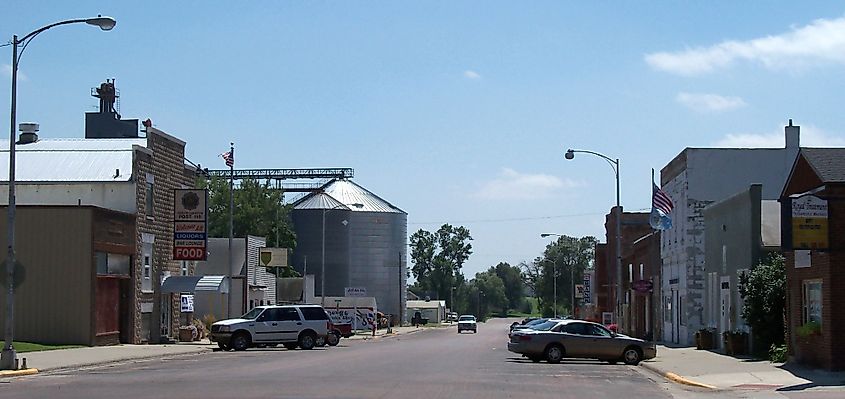 Main Street in Hartford, South Dakota