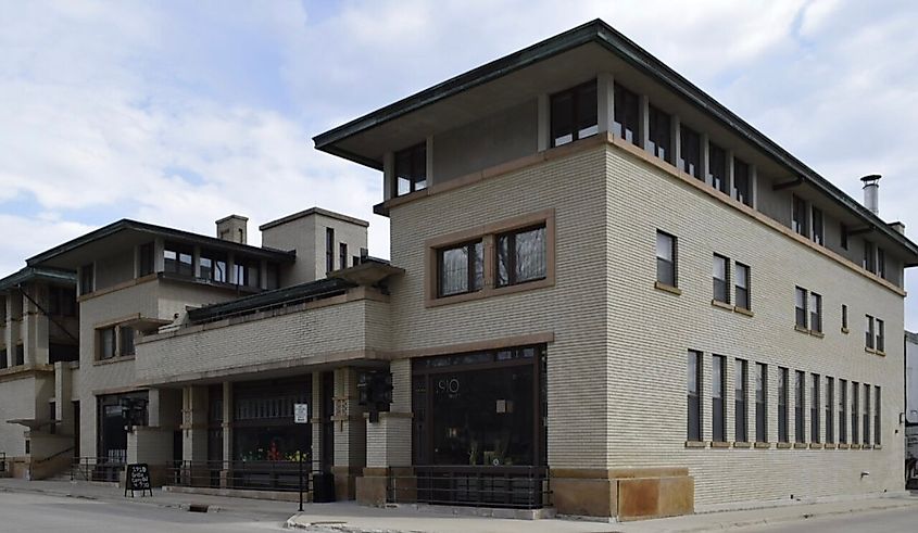 Park Inn Hotel And Bank Mason City, Iowa.