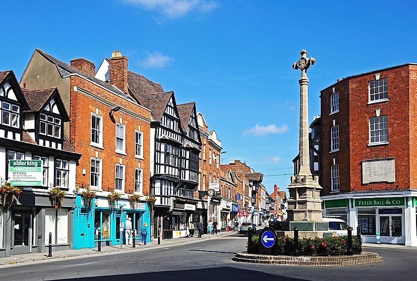 Tewkesbury war memorial, in the town centre, Tewkesbury, Gloucestershire