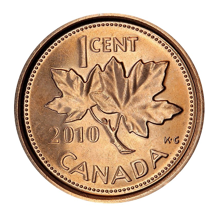 The iconic Canadian penny just before it was phased out in 2013. 