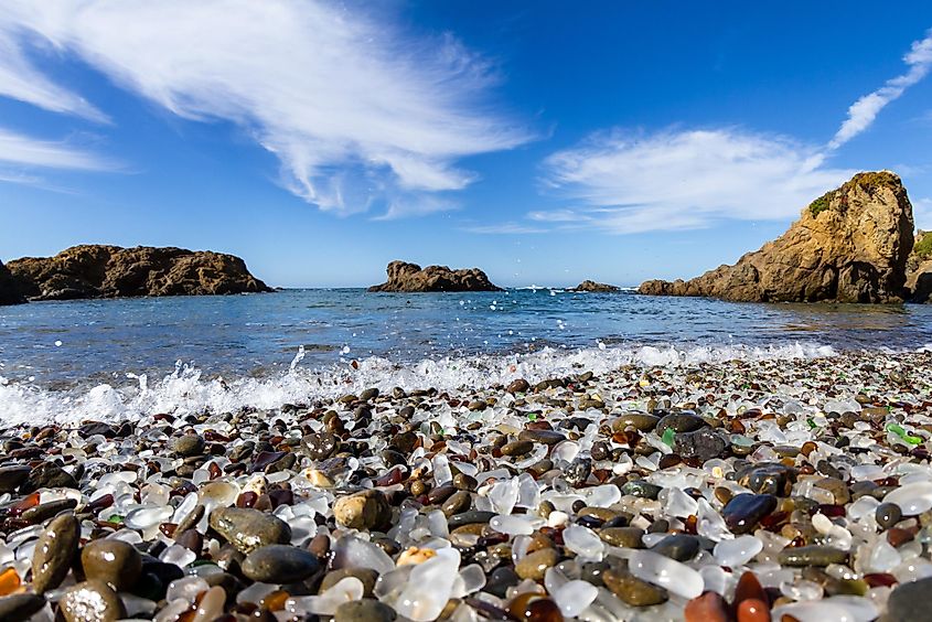 Glass Beach in Fort Bragg, California