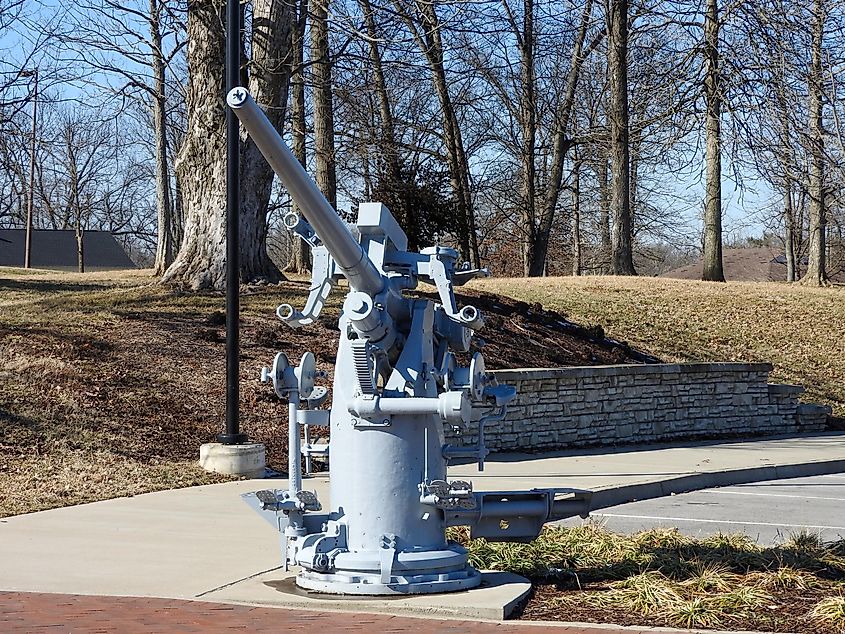 Veteran Memorial Park monuments in Jeffersontown, Kentucky. Editorial credit: Mark Key / Shutterstock.com