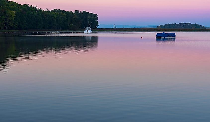 Early morning on Lake Champlain