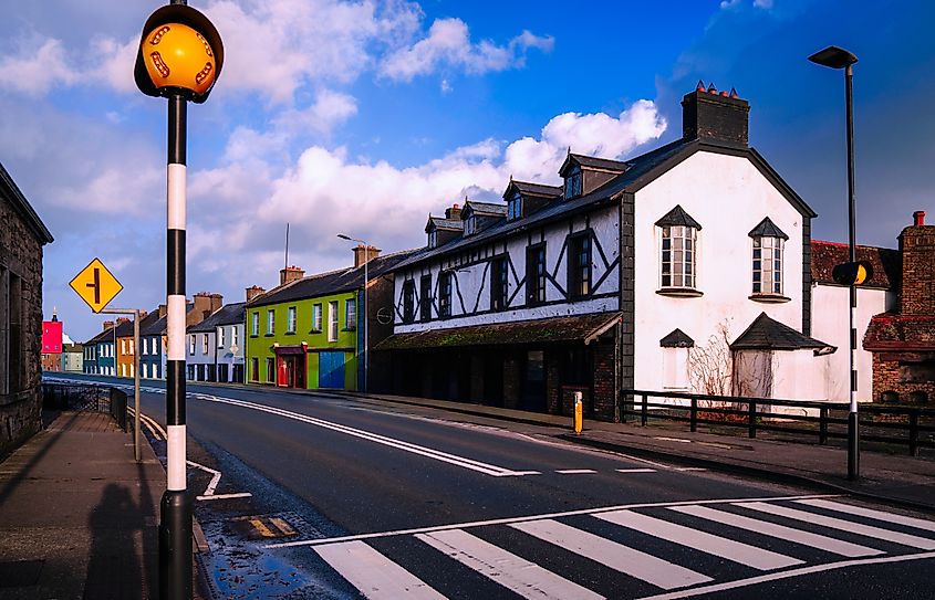 Ballina historic downtown street in the heart of Ireland. Credit: NayaDadara / Shutterstock