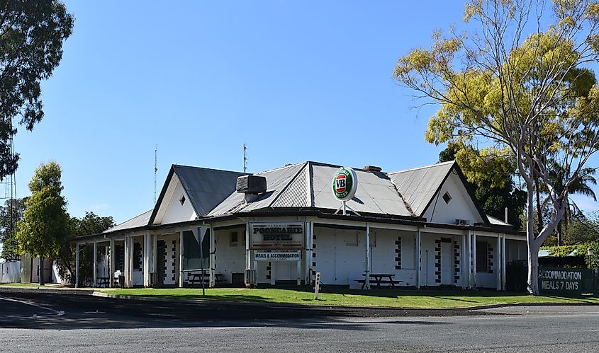 Telegraph Hotel in Pooncarie, New South Wales.