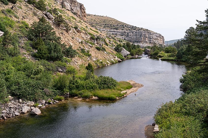 Popo Agie River in the Sinks Canyon State Park outside of Lander, Wyoming