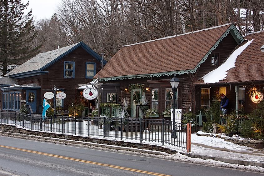 The charming town of Wilmington, Vermont.