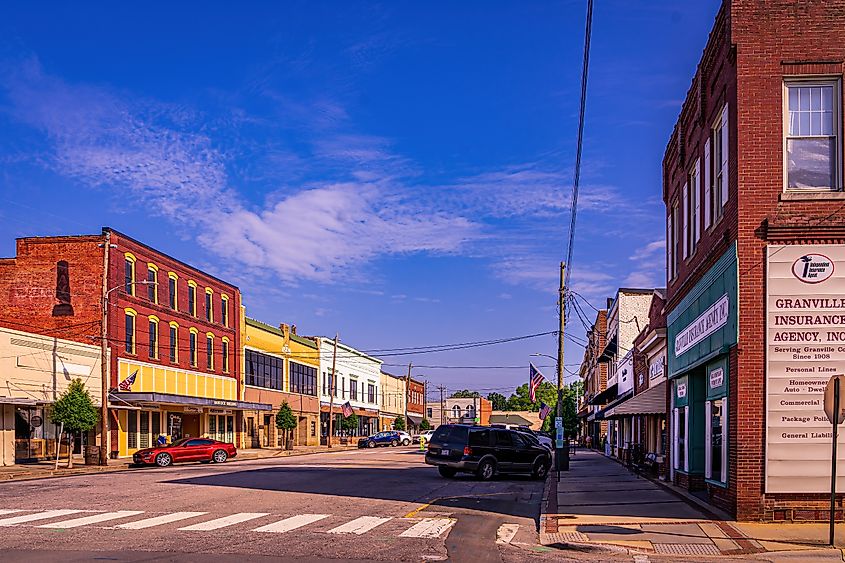 Downtown Oxford, North Carolina.