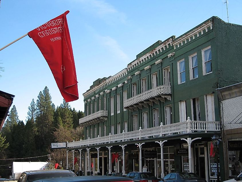 The National Exchange Hotel in Nevada City, California