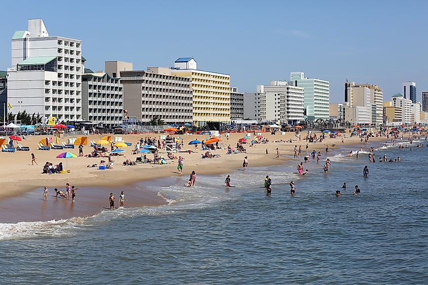 A day at the beach in Virginia Beach.