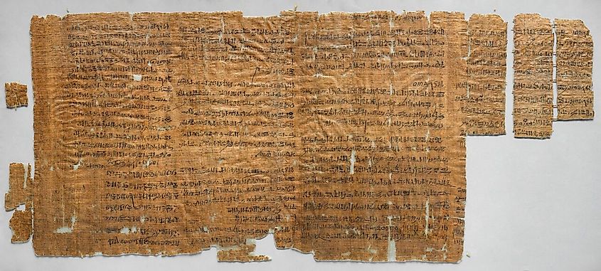  The so-called 'Strike Papyrus' written by Amunnakht - Museo Egizio Turin C 1880