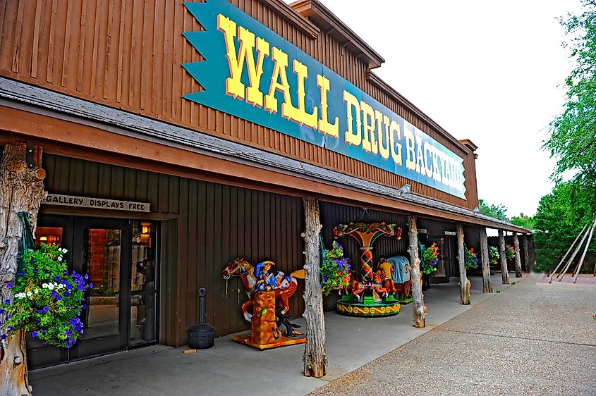 The famous Wall Drug Store in Wall, South Dakota